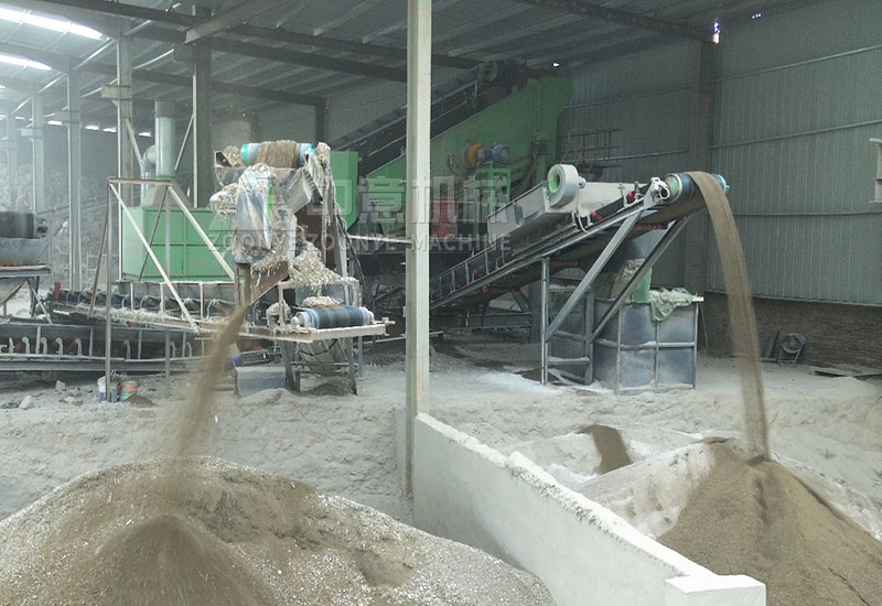 分選出來的石粉+細沙 分選出來的石粉+細沙